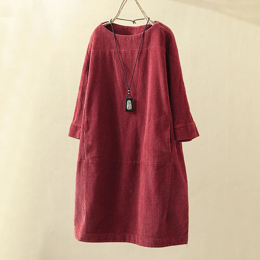 Elyse™ - Comfortable Round Neck Dress