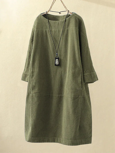 Elyse™ - Comfortable Round Neck Dress