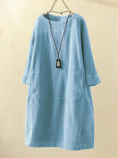 Elyse™ - Comfortable Round Neck Dress
