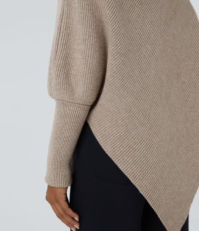 Amaya™ - Asymmetric turtleneck jumper