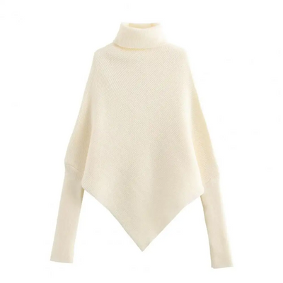 Amaya™ - Asymmetric turtleneck jumper