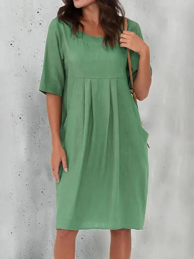 Jana™ - Elegantes Kleid In Übergröße Grün / S