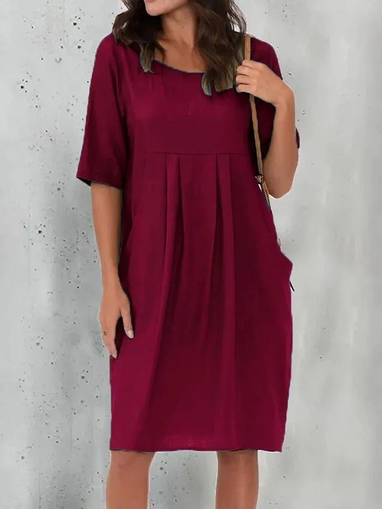 Jana™ - Elegantes Kleid In Übergröße Kastanie / S